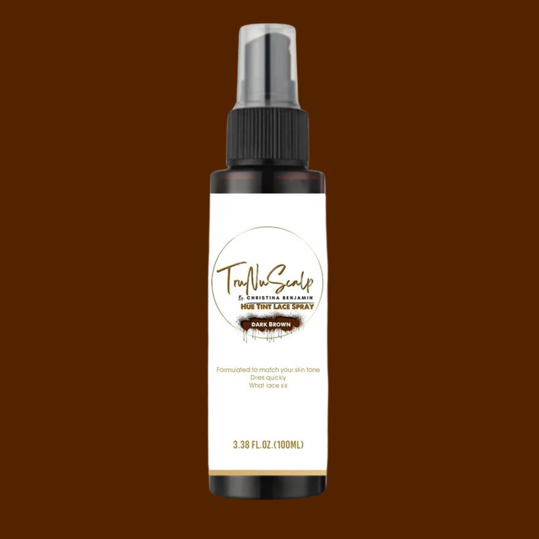 TruNu Scalp by Christina Hue Tint Lace Spray Dark Brown 3.38 oz