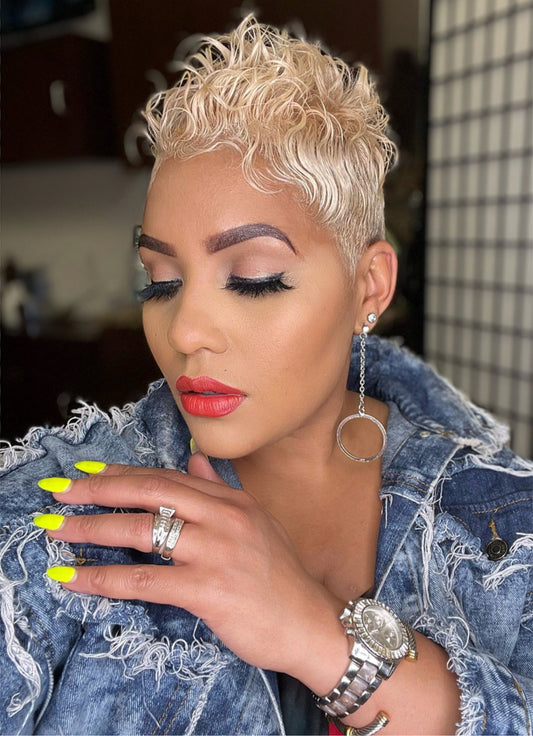 TruNu Scalp by Christina Benjamin “She’s Dangerous” Textured Curl Full Lace Crown Topper Hair System