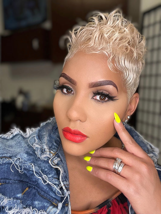 TruNu Scalp by Christina Benjamin “She’s Dangerous” Textured Curl Full Lace Crown Topper Hair System